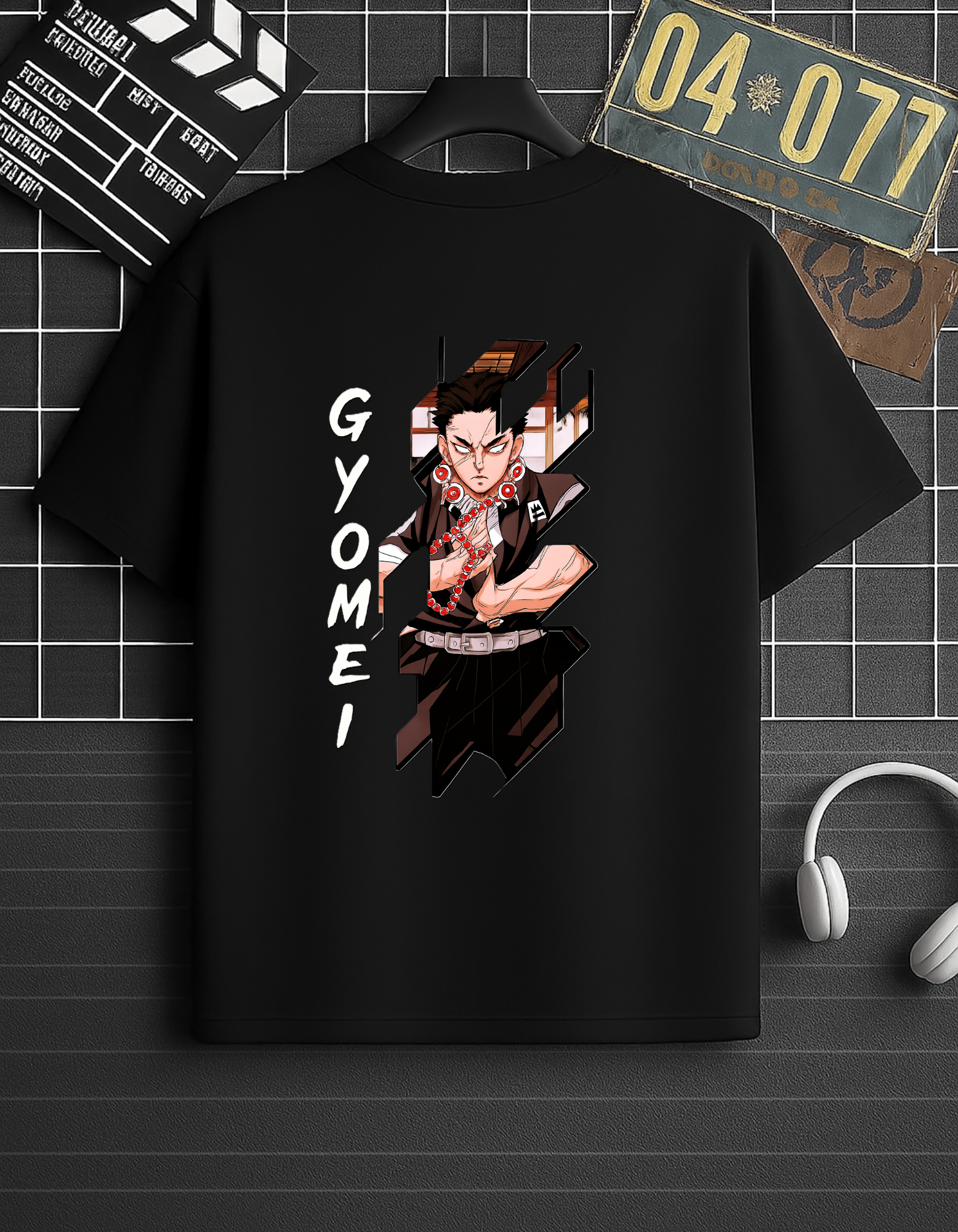 Gyomei Oversized Anime T-Shirt – Unisex Demon Slayer Oversized T-Shirt