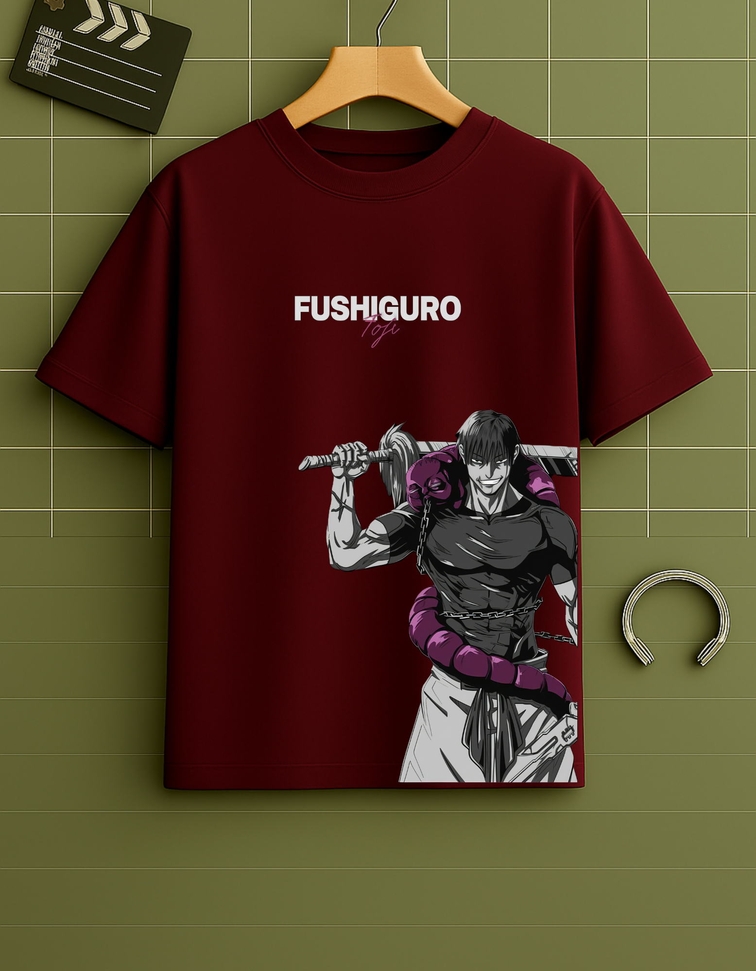 Fushiguro Anime T-Shirt | Black Oversized Streetwear