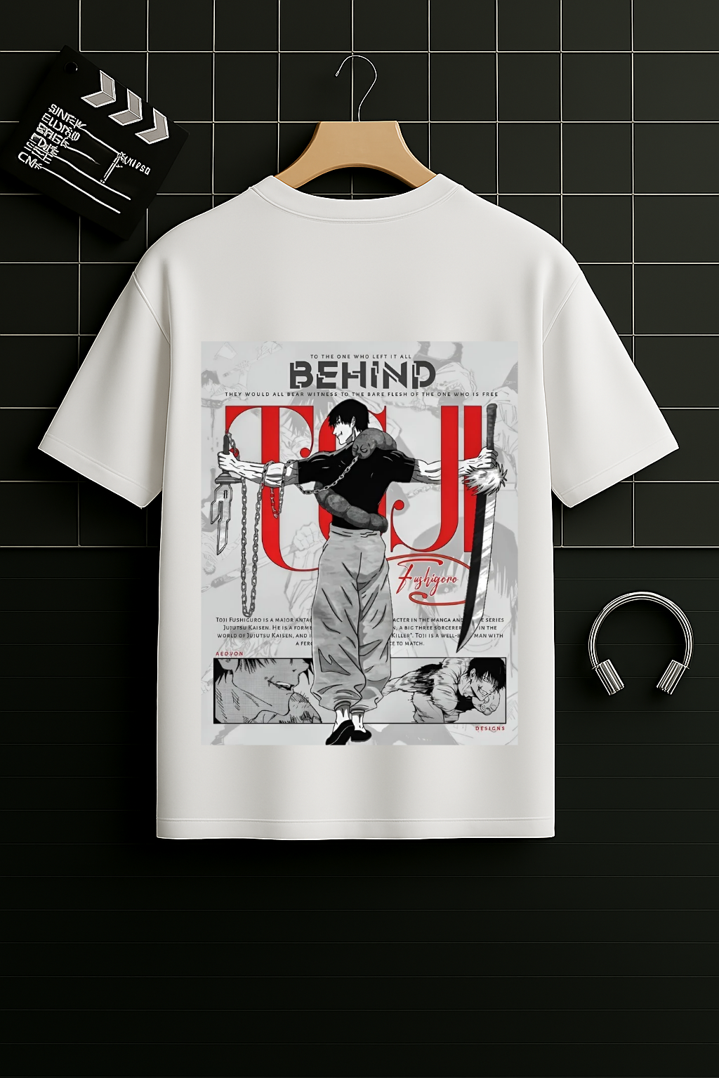 Toji Fushiguro Oversized Graphic T-Shirt – Jujutsu Kaisen Inspired