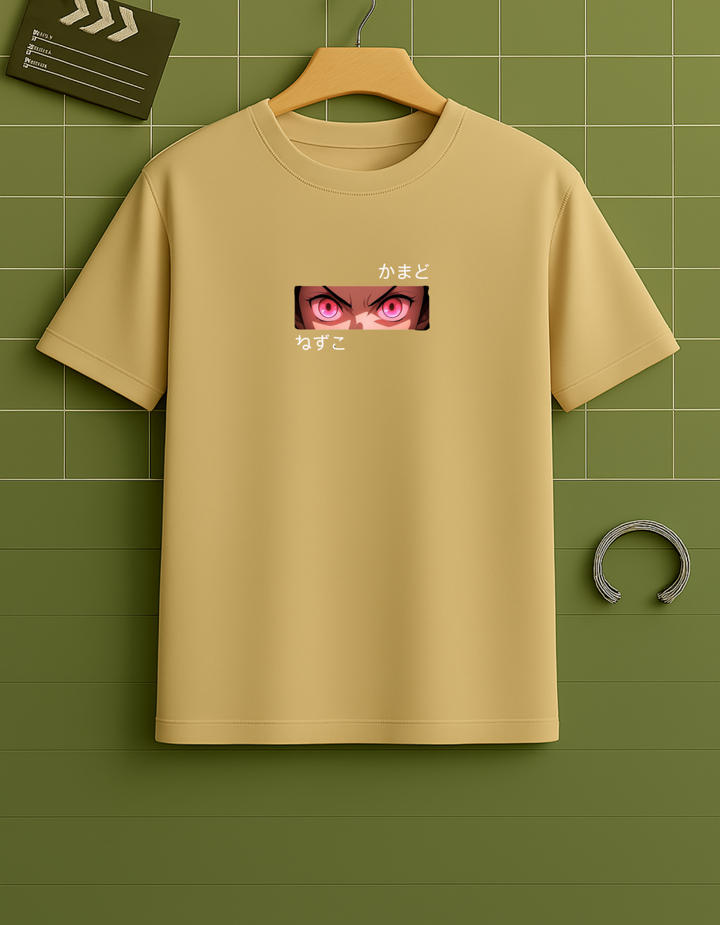 Nezuko Kamado Flame Aura Anime Graphic Tee – Oversized Fit (Unisex)