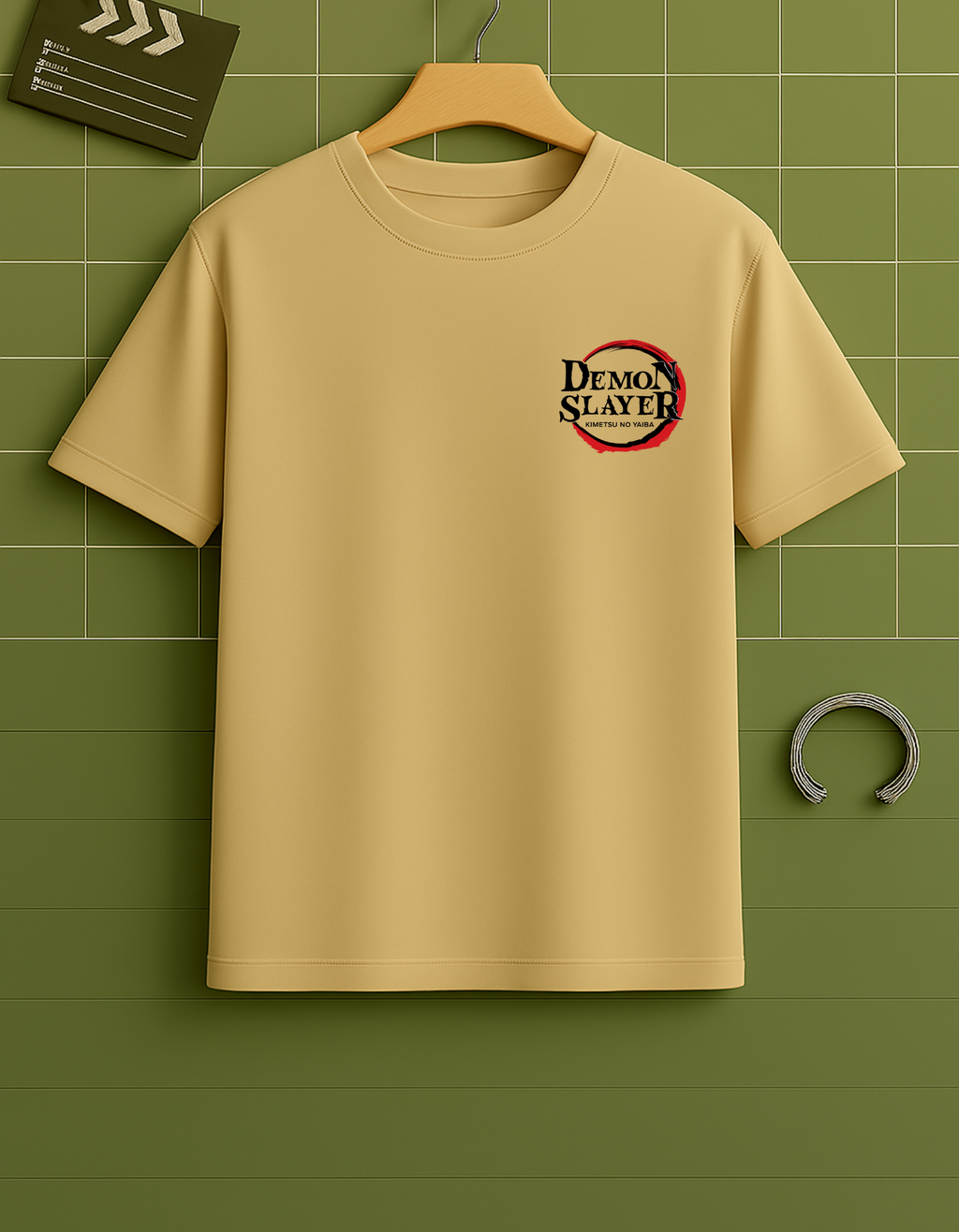 Akaza Oversized T-Shirt – Demon Slayer Inspired | 240 GSM Premium Cotton