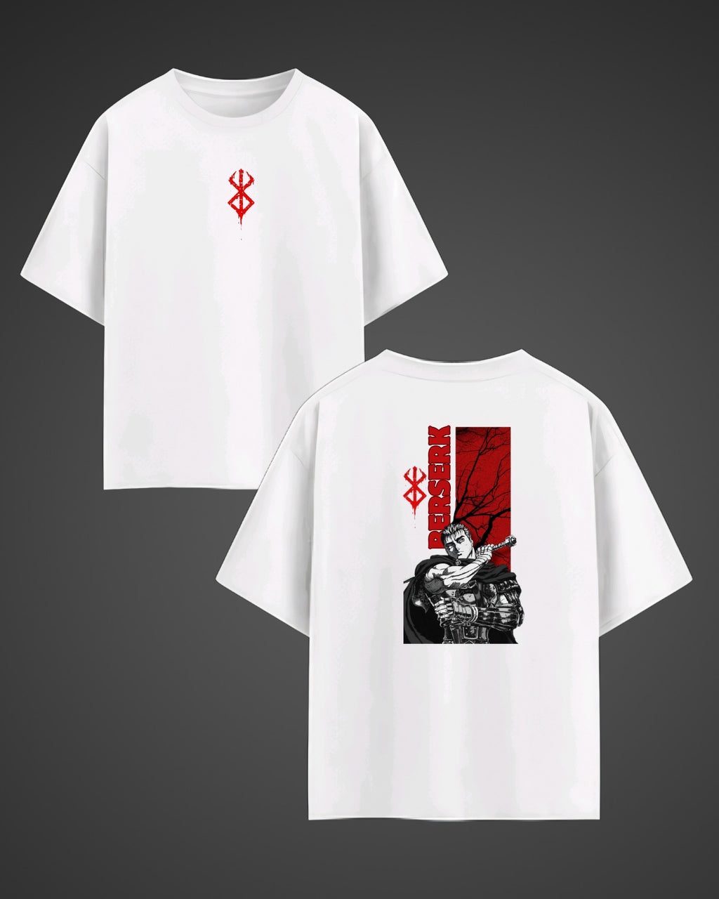 Berserk Guts Oversized T Shirt – 240 GSM Heavyweight | Anime T-Shirt