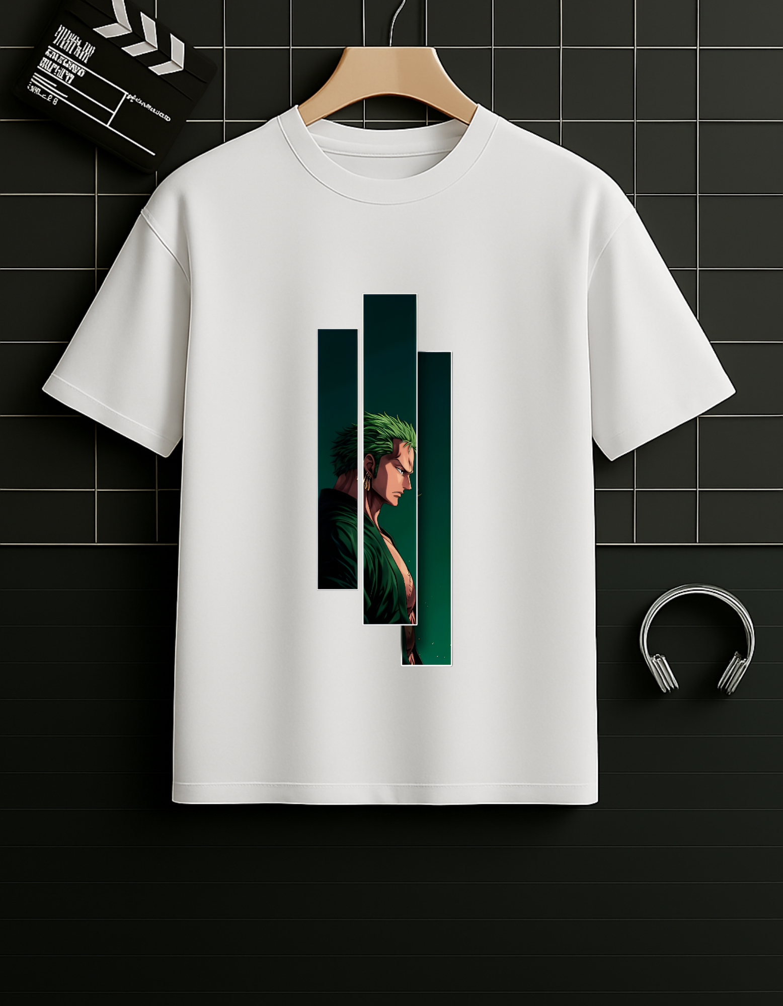 Roronoa Zoro Oversized T-Shirt – One Piece Inspired | 240 GSM