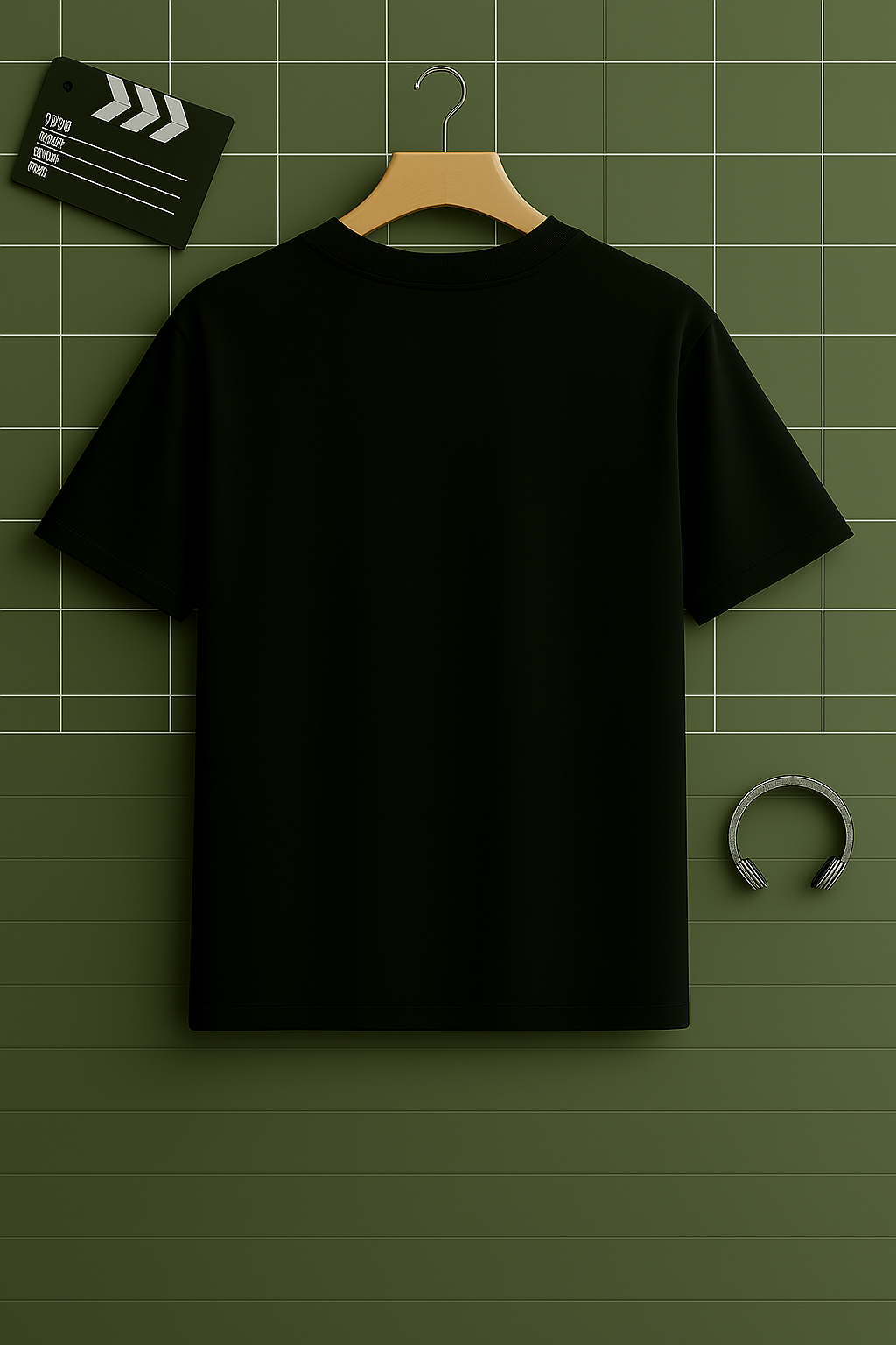 Plain Black Oversized T-Shirt – Heavyweight 240 GSM Cotton | Streetwear