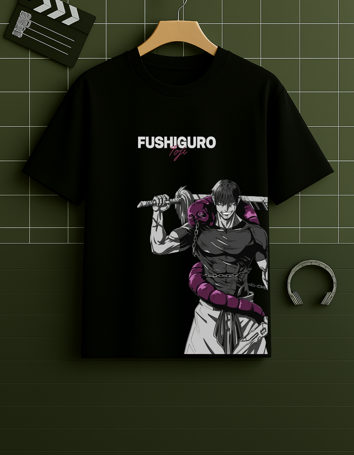 Fushiguro Anime T-Shirt | Black Oversized Streetwear
