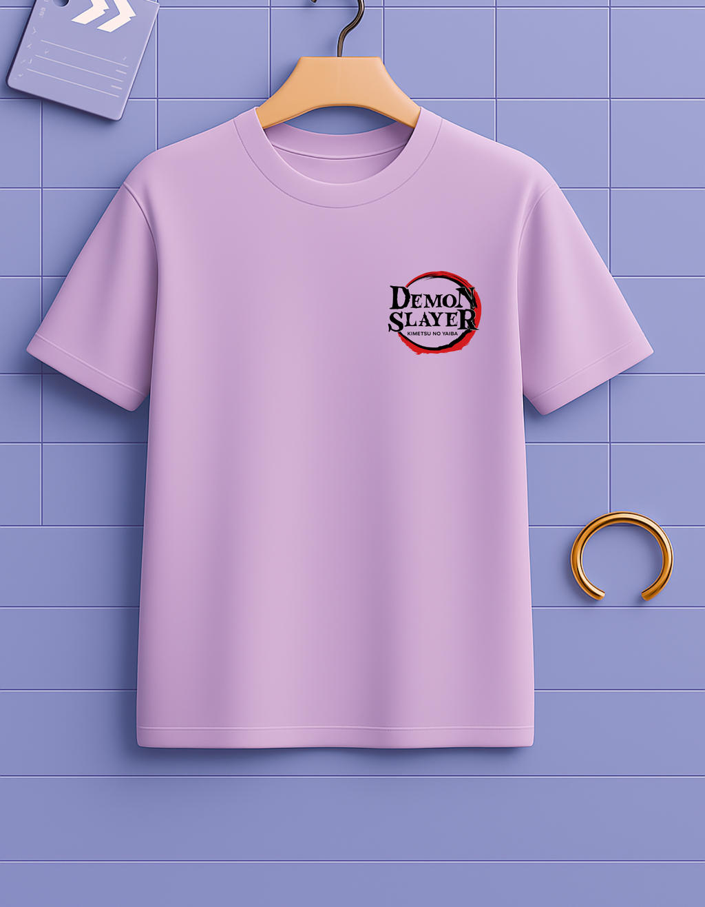 Akaza Oversized T-Shirt – Demon Slayer Inspired | 240 GSM Premium Cotton