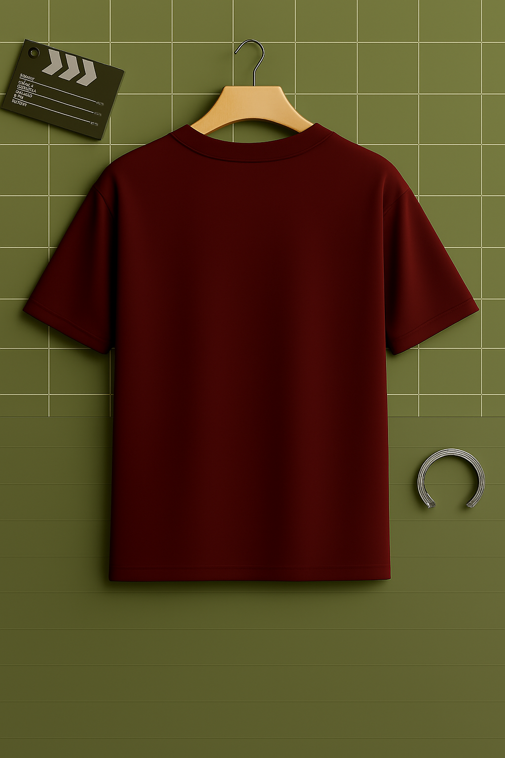 Plain Oversized T-Shirt | Maroon Colour | Unisex Streetwear Fit