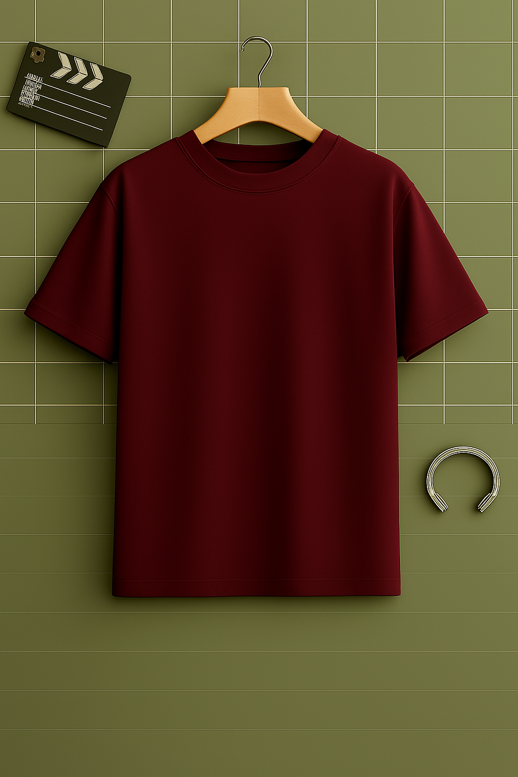 Plain Oversized T-Shirt | Maroon Colour | Unisex Streetwear Fit
