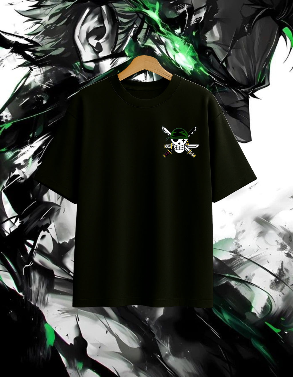 Zoro Oversized Tee | Green Demon Style