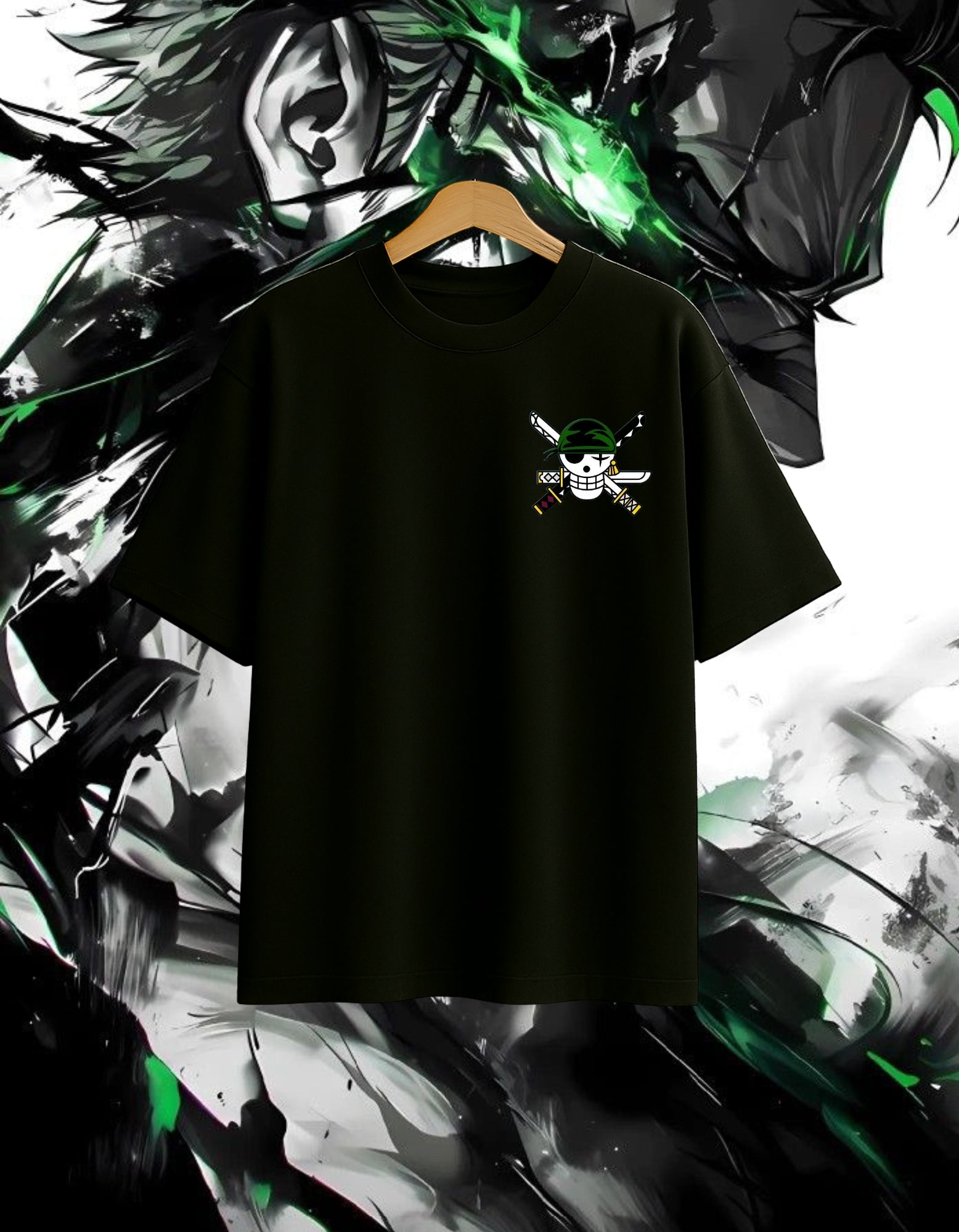 Zoro Oversized Tee | Green Demon Style